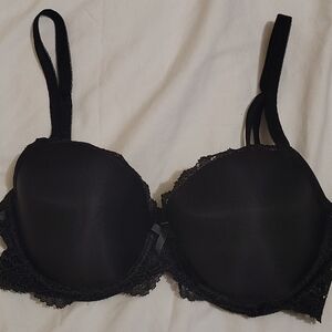 PINK Victoria's Secret Black Everyday Lace Trim Bra